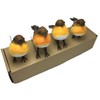 HAORONG 4PCS Large Robin Bird Christmas Tree Decoration Craft Very