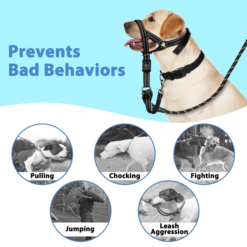 Mayerzon Dog Head Collar with Soft Padded, Gentle Leader for