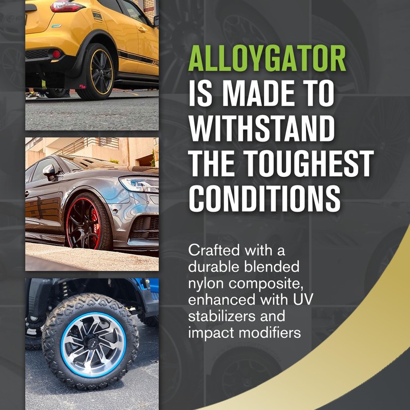 AlloyGator Sky Blue Rim Protector for Car Wheels (Fits 12-24"