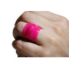 pink small to fit rings i and under wedding ring