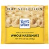 Ritter Sport 100g White Chocolate Whole Hazelnuts Candy Bar