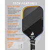 VORSBAC Pickleball Paddles Carbon Fiber, Premium T700vB Carbon Fiber Thermo-Compression