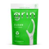 GRIN Clean Flosspyx, Floss Picks, 75 Count, Dental Flossers, Minty