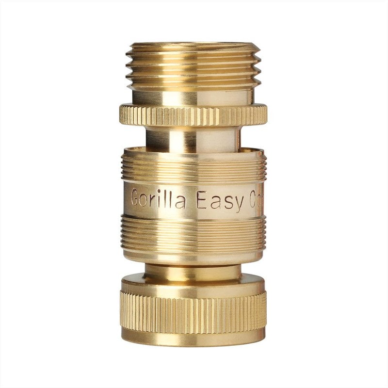 Garden Hose Quick Connect Fittings ¾ Inch GHT Solid Brass
