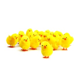 Bright Ideas Fluffy Chicks, Yellow, 3cm
