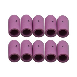 RIVERWELD TIG Alumina Nozzle Ceramic Cups 13N11 7# 7/16" 11.0mm Orifice Fit PTA DB SR WP 9 17 18 20 25 26 TIG Welding Torch Accessories Pack of 10