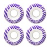 4Pcs 55x33mm PU Double Warped Skateboard Skate Skating Wheels Brush