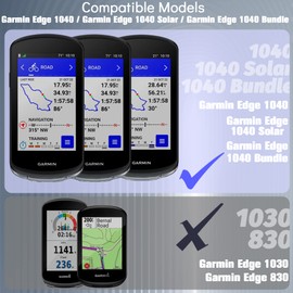Ermorgen Silikonhülle Kompatibel für Garmin Edge 1040 Hülle Weiche Silikonhülle All-Inclusive Stoßfester Schutz - Schwarz
