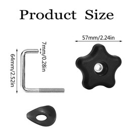 Snow Blower 114-3779 Handle Knob,108-4887 Handle Lock, Snow Blower Handle Knob and Bolt Kandle kit, Compatible with Toro Lawn Mowers/Snow Blowers Replacement Parts 114-3779 & 136-7130,107-3844