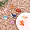 8 Pcs Sea Animals Small Hair Claw Clips Mini Ocean