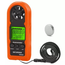 INPURIDER 디지털 풍속계 휴대용 INPURIDER YF818 게이지 윈드 칠 백라이트 MAX/AVG로 풍속 및 온도를 정확하게 측정 Digital Anemometer Portable INPURIDER YF818 Gauge Wind Chill Backlight MAX/AVG to Accurately Measure Wind Speed and Temperature