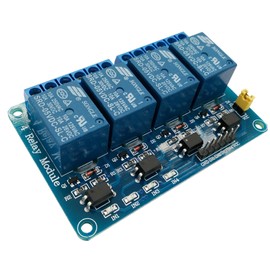 SuziePi DC 5V 4 Channel Relay Module Compatible with Arduino R3 MEGA Raspberry Pi with Optocoupler High/Low Level Trigger Expansion Board