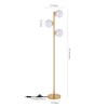 SAFAVIEH Lighting Collection Devlyn Mid-Century Modern Gold 63-inch 3-Light Floor