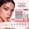 EYEVIS Venus Lash Clusters Kit 144PCS Ultra-Thin Invisible Band Lash