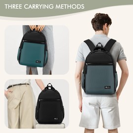 BAGZY Lightweight Travel Backpack for British Airways 40x30x15cm Underseat Cabin Bag Luggage Waterproof Carry-ons Bag 25L Hiking Backpack Travel Hand Luggage Backpack Flight Bag Man Womem Black