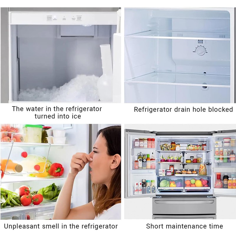 Refrigerator Drain Hole Brush Set,5PCS Fridge Drain Hole Cleaning Drain