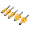 5Pcs/Set Router Bit Tenon Wood Milling Slot Cutter with 8mm