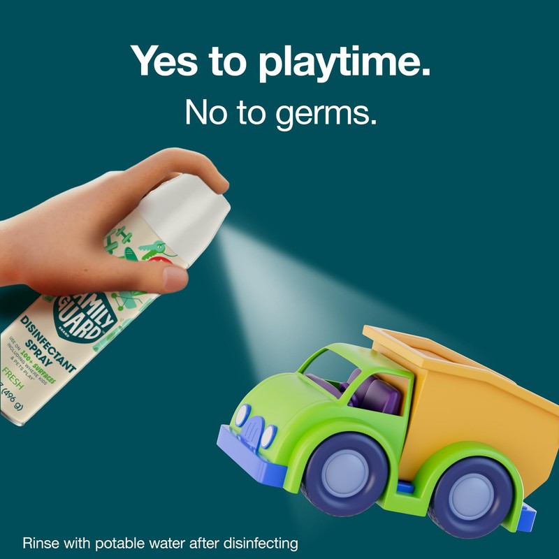 FamilyGuard Disinfectant Spray Aerosol, Antibacterial & Sanitizing Spray, Use on