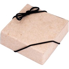 Mandala Crafts 16 Inches Black Stretch Loops with Pre-Tied Bows from Elastic Ribbon - Metallic String Elastic Bows for Gift Boxes Tags Gift Wrapping Pack of 100