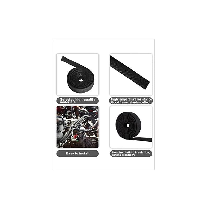 Funda protectora térmica de alambre para automóvil, protector térmico para