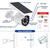 OOSSXX Solar Powered Outdoor Wireless Fake Camera Wire Free Solar