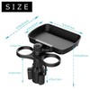 NOELAMOUR Car Cup Holder Drink Holder Extension Tray Smartphone Stand