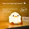 Duck Night Light with Speaker, 4 Brightness Levels, Rechargeable Baby