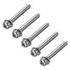 sourcing map M4 x 50mm Stainless Steel Phillips Pan Head