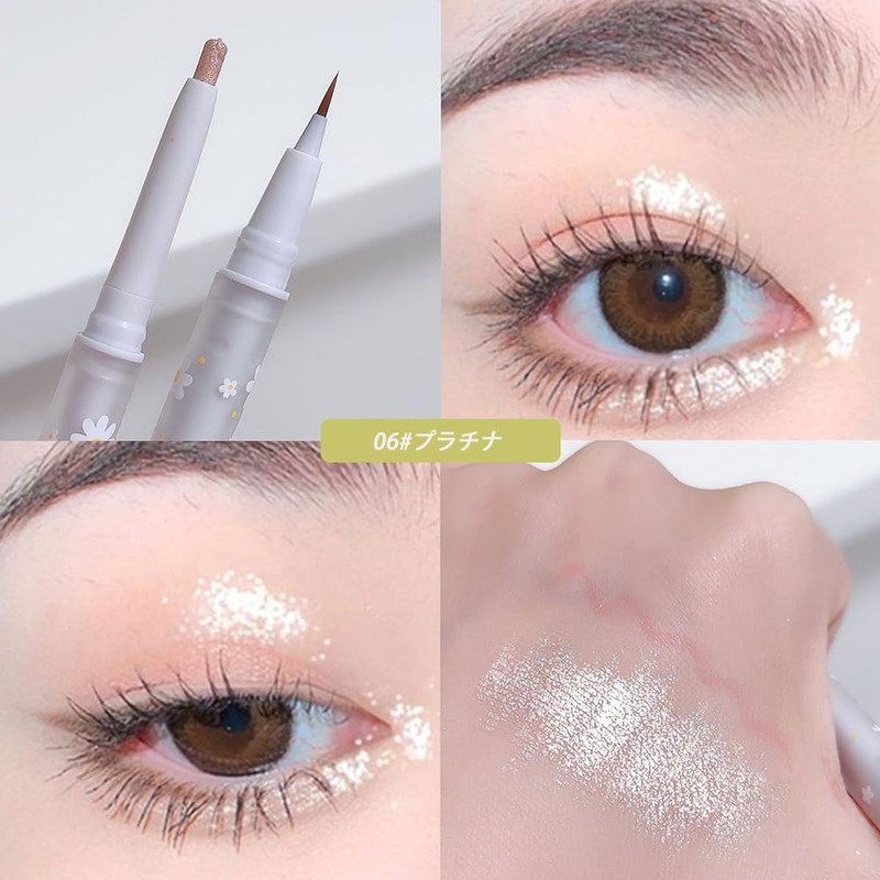 FOMIX Double Ended Eyeliner Teardrop Bag Highlight Shadow Makeup Pen