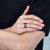 King Will Classic Men 8mm Black Tungsten Carbide Rings Polished