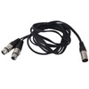 XLR Male to Dual XLR Female Cable Microphone Stereo Balanced