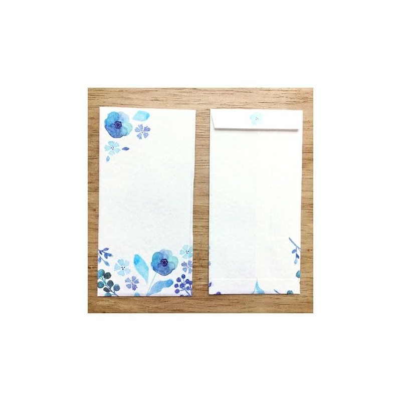 Today's Letter One Pencil Note Mino Washi [Moonlit Flower] LIK11