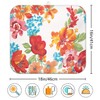 Floral Spring Dish Drying Mat for Kitchen Counter 16''x18''Microfiber Absorbent