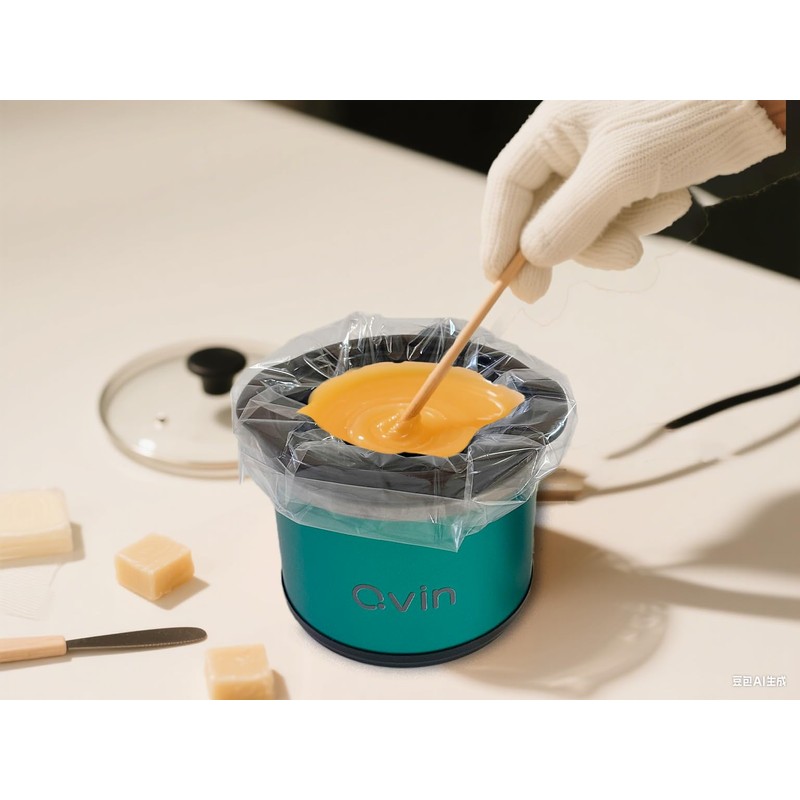 Mini Slow Cooker, 0.65 Quart Capacity, Green, with 10pcs BPA-Free