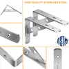 Shelf Bracket Heavy Duty 2 Pcs 90 Degree L Shaped