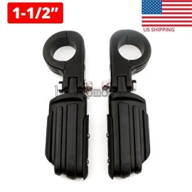 Unbranded 1.5"  1-1/2 inch Engine Guard / Crash Bar Foot Pegs For Honda Yamaha Kawasaki