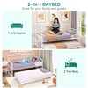 YITAHOME Daybed with Trundle, Adjustable Height Twin Daybed with Pull