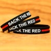 SayitBands Three (3) Back The Red Wristband Bracelets