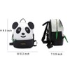 GOESUP Cute Panda Pattern Backpack Women Girls Pu Leather Small