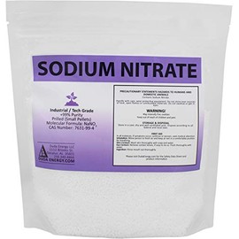 Duda Energy 1 lb Sodium Nitrate Fertilizer 99+% Pure Chile Saltpeter Gold Metal Refining Industrial Grade Glass Pottery Enamels
