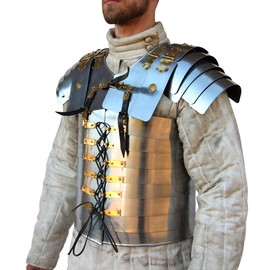 Roman Soldier Military Lorica Segmentata Body Armor 20g Steel Rustic Vintage Home Decor Gifts