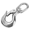 Lifting Hook, Rustproof Stainless Steel Safety Lifting Hook 360° Rotation