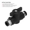 Air Flow Control Valve Pneumatic Connector Manual Adjust Quick Connect