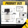 DewFlew 4Pcs 5.15" Push Through Wheel Center Caps Stainless Trailer