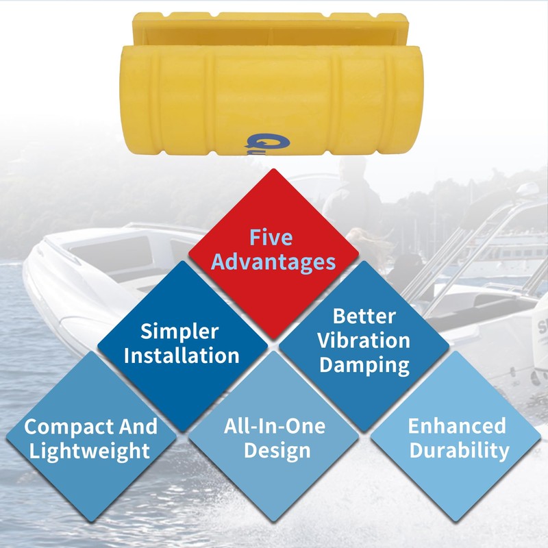 QuickMarine Boat Transom Support Saver with 2 Pcs Trailering Motor