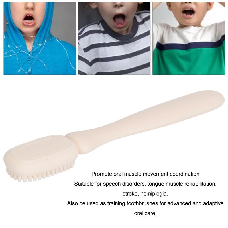 Sensory Mouth Brush Oral Muscle Training Textured Silicone Oral Stimulation