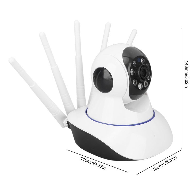 Wireless Smart Camera 5 Antenna Wifi Network Surveillance Camera Intelligent