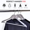 Quality Wooden Hangers - Slightly Curved Hanger Set of 10-Pack