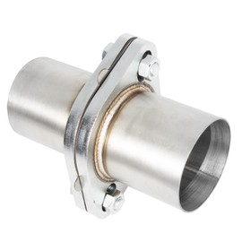 SVULK Exhaust Flange Repair Pipe Kit, 2.5" ID/63mm to 2.5" OD with Gasket and 2 Bolt, Stainless Steel Quick Fix Flange Pipe Joint, Universal Fitment