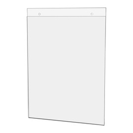 Wall Sign Holder Clear Acrylic 8.5" x 11" for Notices and Flyers with 2 Predrilled Holes and Hanging Hardware in Universities and Schools by Marketing Holders